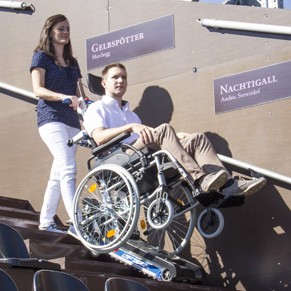 Устройства за изкачване на хора и инвалидни колички по стълби
