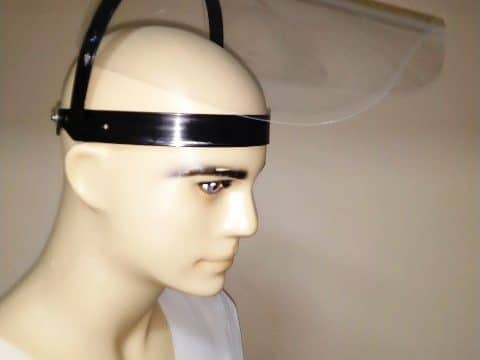 Лек предпазен шлем с повдигащ се визьор за многократна употреба