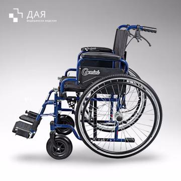 рингова инвалидна количка с чужда помощ със седалка 46 см дая