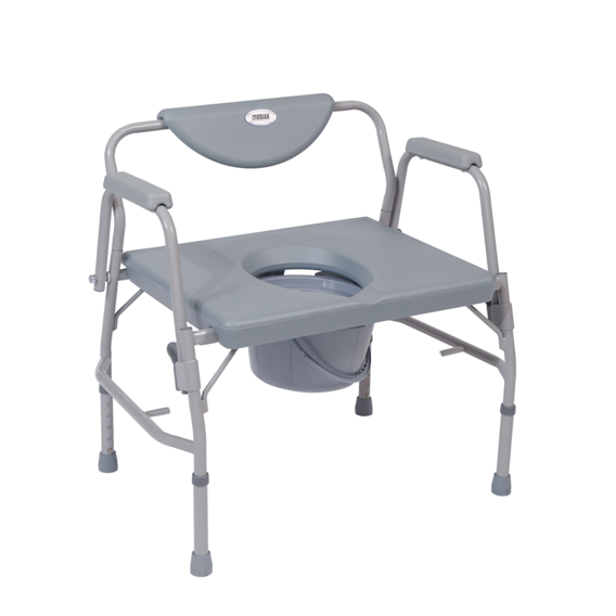 Дая Медицински Изделия Комбиниран тоалетен стол за тежки хора, без колела  